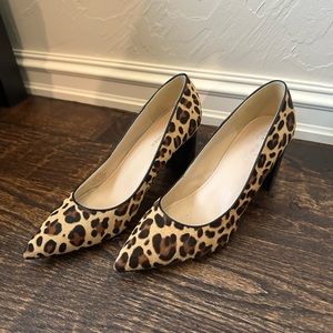 Marc Fisher leopard calf hair heel